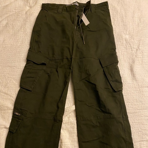 Korean street wear green cargo pants - Picture 1 of 3